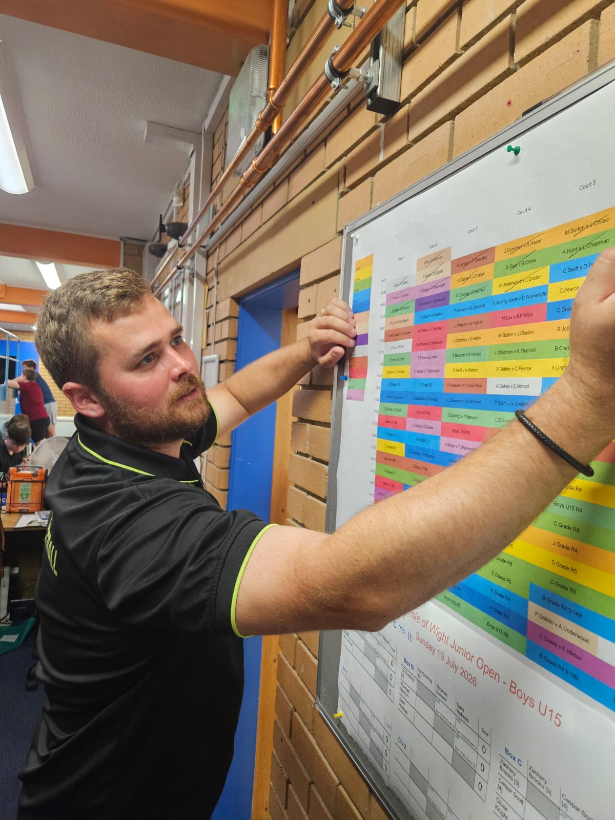 Callum Greasley organising the County Closed 2026 schedule