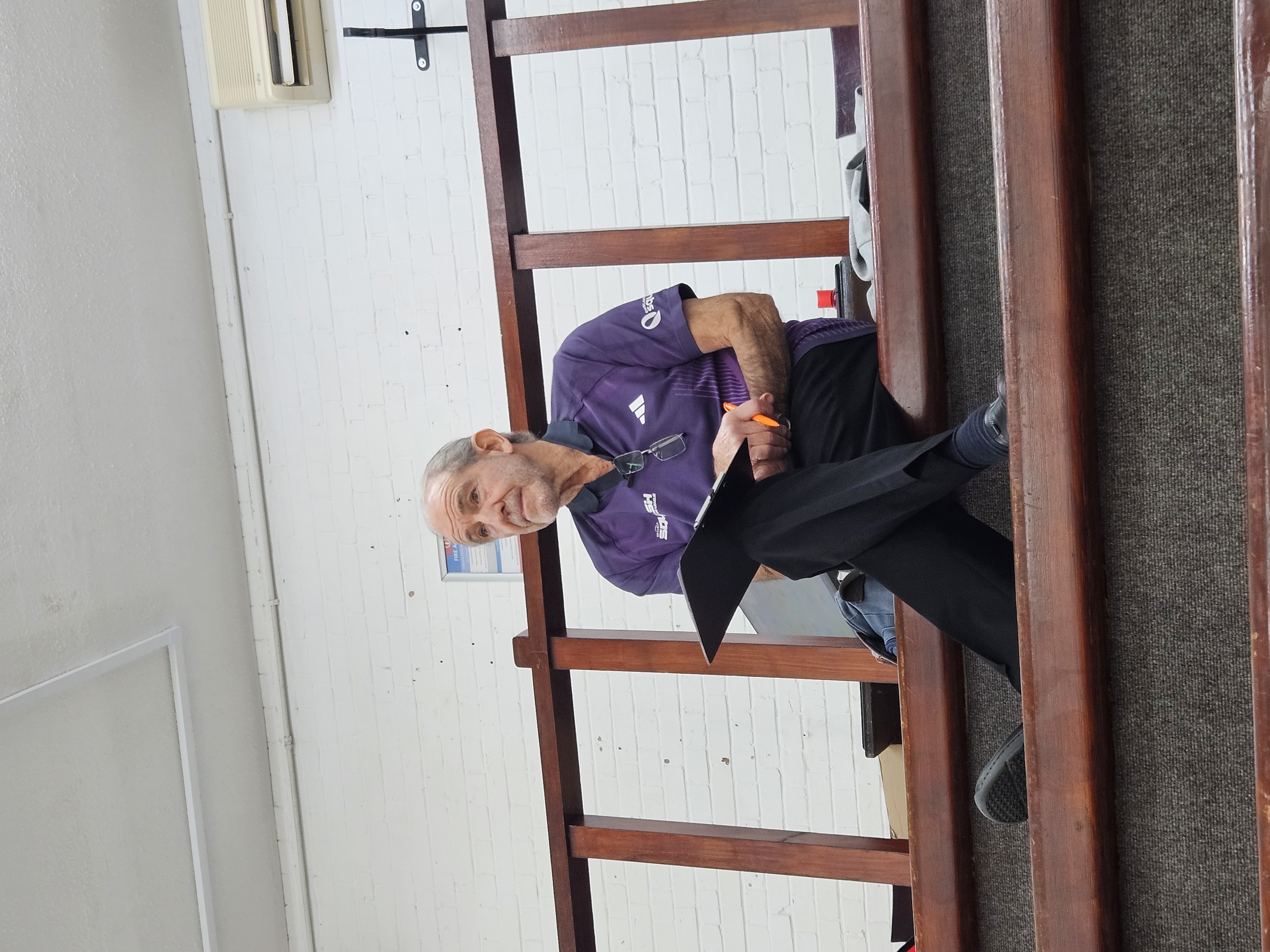 Stan Thornton marking and refereeing at the County Closed 2026